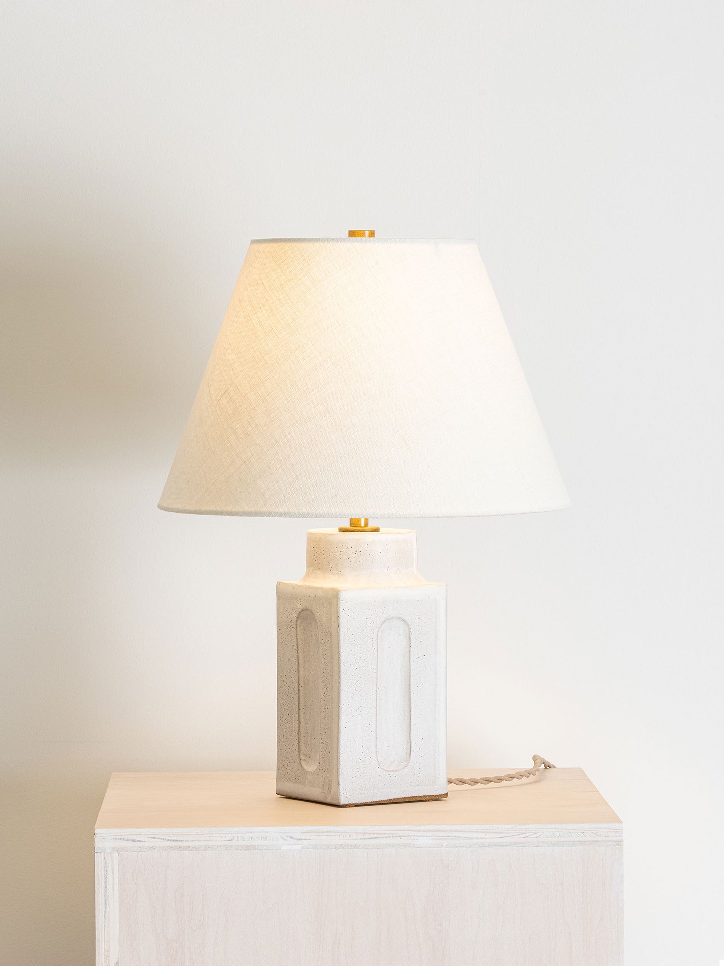 Short Stone Lamp