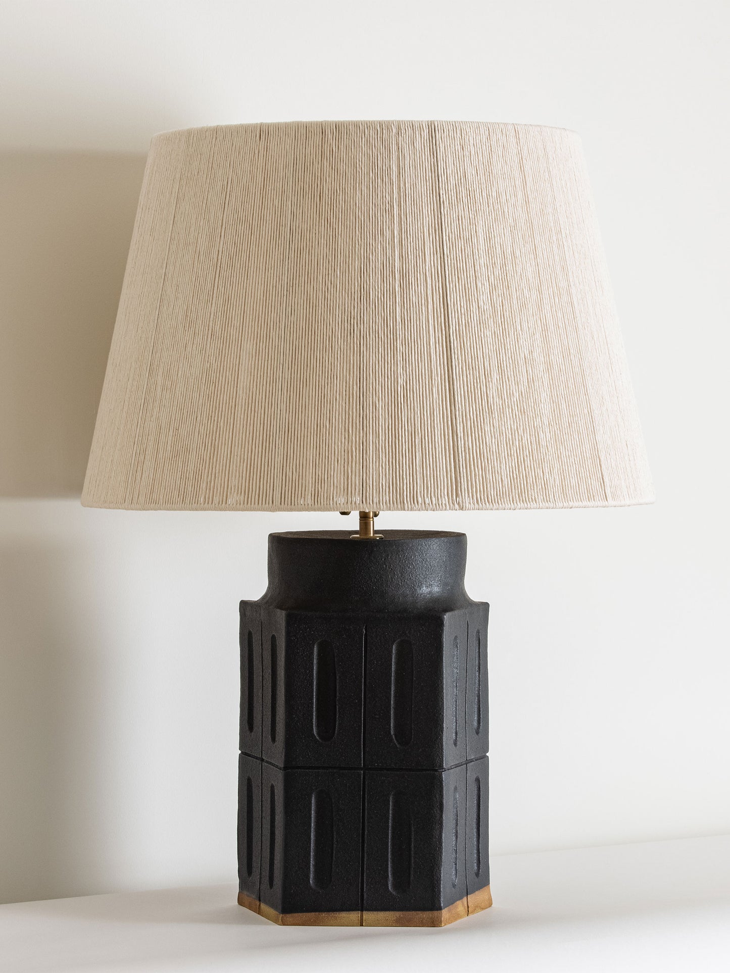 Pentagonal Stone Lamp