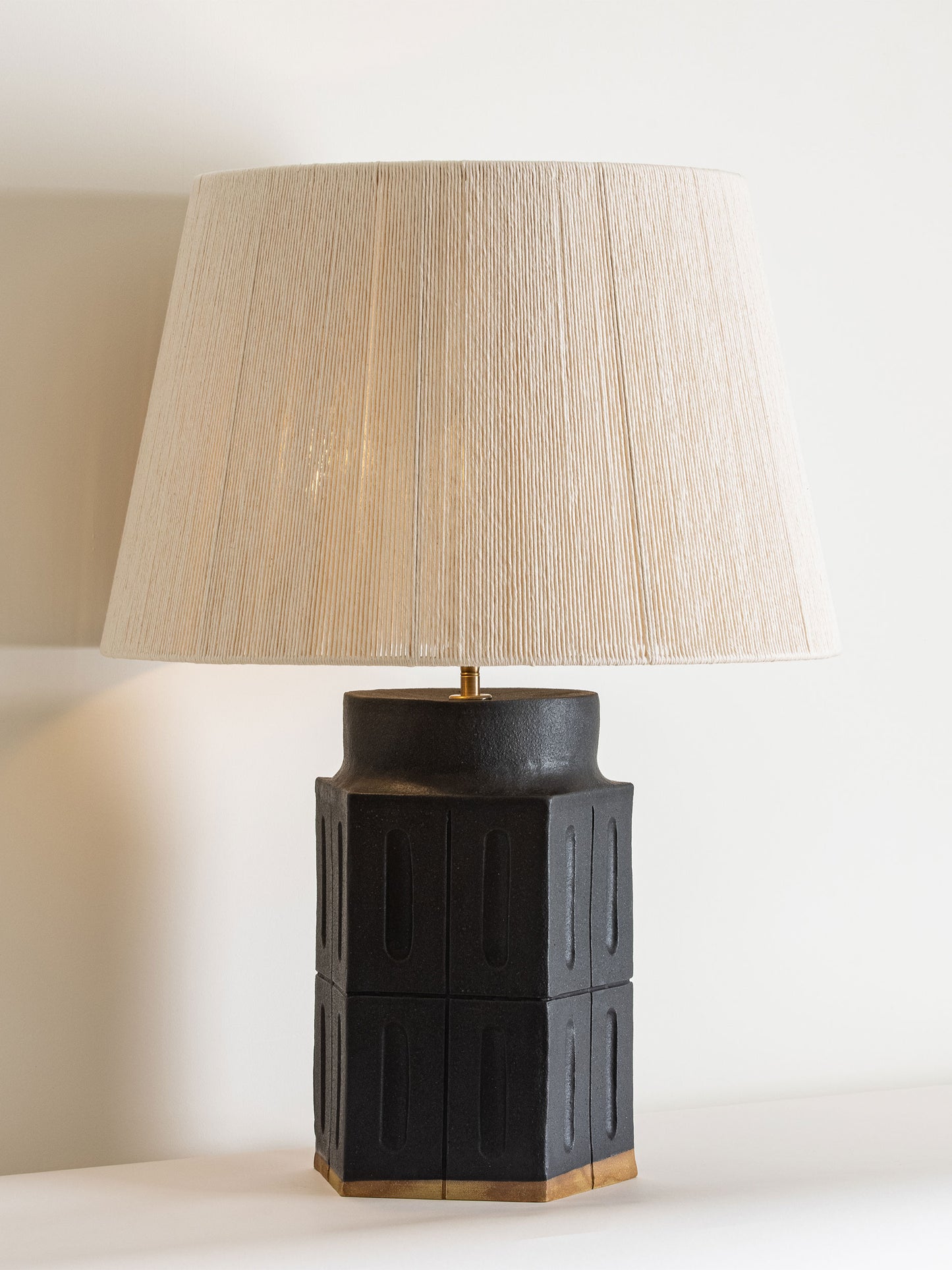 Pentagonal Stone Lamp