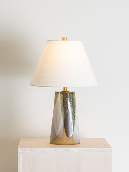 Small TRI Table Lamp, Two Glazes