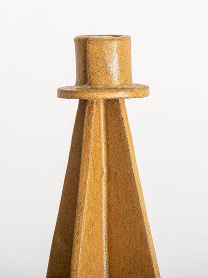 Triangle Candle Holder, Single Glaze
